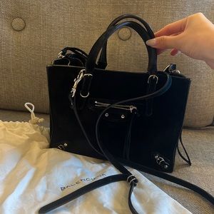 Balenciaga papier pony hair tote bag crossbody with dust bag